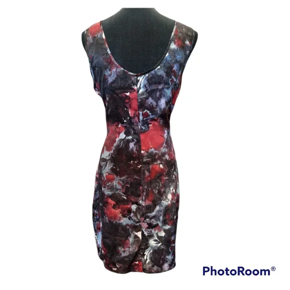 Simply Vera Vera Wang abstract floral multicolor dress - Picture 2 of 4